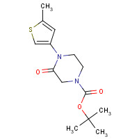 1284249-87-1 tert-butyl 4-(5-methylthiophen-3-yl)-3-oxopiperazine-1-carboxylate chemical structure
