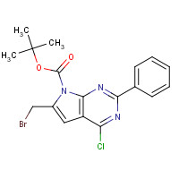 251947-26-9 tert-butyl 6-(bromomethyl)-4-chloro-2-phenylpyrrolo[2,3-d]pyrimidine-7-carboxylate chemical structure