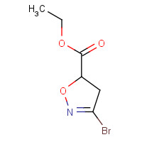 823787-15-1 ethyl 3-bromo-4,5-dihydro-1,2-oxazole-5-carboxylate chemical structure