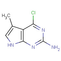 90358-16-0 4-chloro-5-methyl-7H-pyrrolo[2,3-d]pyrimidin-2-amine chemical structure