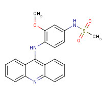 51264-14-3 N-[4-(acridin-9-ylamino)-3-methoxyphenyl]methanesulfonamide chemical structure