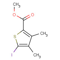 1374134-43-6 methyl 5-iodo-3,4-dimethylthiophene-2-carboxylate chemical structure