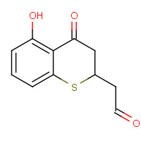 70098-63-4 2-(5-hydroxy-4-oxo-2,3-dihydrothiochromen-2-yl)acetaldehyde chemical structure