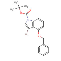 914349-26-1 tert-butyl 3-bromo-4-phenylmethoxyindole-1-carboxylate chemical structure