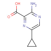 2060-08-4 3-amino-6-cyclopropylpyrazine-2-carboxylic acid chemical structure
