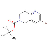 1184950-48-8 tert-butyl 3-bromo-7,8-dihydro-5H-1,6-naphthyridine-6-carboxylate chemical structure