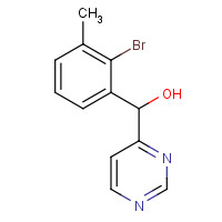 1319196-86-5 (2-bromo-3-methylphenyl)-pyrimidin-4-ylmethanol chemical structure