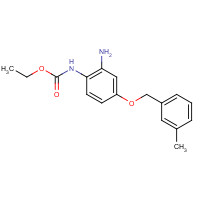 1043425-02-0 ethyl N-[2-amino-4-[(3-methylphenyl)methoxy]phenyl]carbamate chemical structure