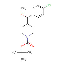 918501-81-2 tert-butyl 4-[(4-chlorophenyl)-methoxymethyl]piperidine-1-carboxylate chemical structure