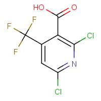 503437-19-2 2,6-dichloro-4-(trifluoromethyl)pyridine-3-carboxylic acid chemical structure