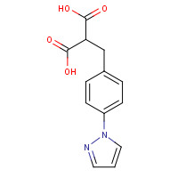 1599528-97-8 2-[(4-pyrazol-1-ylphenyl)methyl]propanedioic acid chemical structure