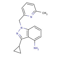 1313410-25-1 3-cyclopropyl-1-[(6-methylpyridin-2-yl)methyl]indazol-4-amine chemical structure