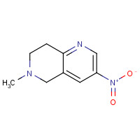 123792-64-3 6-methyl-3-nitro-7,8-dihydro-5H-1,6-naphthyridine chemical structure