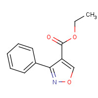 59291-72-4 ethyl 3-phenyl-1,2-oxazole-4-carboxylate chemical structure