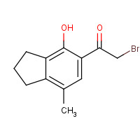 1202245-34-8 2-bromo-1-(4-hydroxy-7-methyl-2,3-dihydro-1H-inden-5-yl)ethanone chemical structure