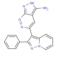 865362-74-9 5-(2-phenylpyrazolo[1,5-a]pyridin-3-yl)-2H-pyrazolo[3,4-c]pyridazin-3-amine chemical structure