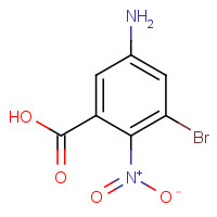 60912-51-8 5-amino-3-bromo-2-nitrobenzoic acid chemical structure