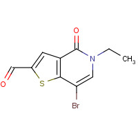 1610520-49-4 7-bromo-5-ethyl-4-oxothieno[3,2-c]pyridine-2-carbaldehyde chemical structure