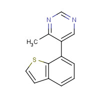 1428882-24-9 5-(1-benzothiophen-7-yl)-4-methylpyrimidine chemical structure