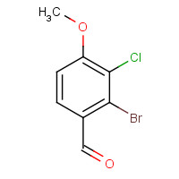 1170695-74-5 2-bromo-3-chloro-4-methoxybenzaldehyde chemical structure