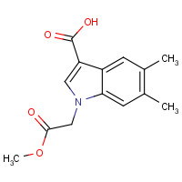 1404532-13-3 1-(2-methoxy-2-oxoethyl)-5,6-dimethylindole-3-carboxylic acid chemical structure