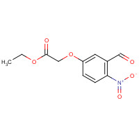 105728-02-7 ethyl 2-(3-formyl-4-nitrophenoxy)acetate chemical structure