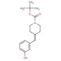 1020329-87-6 tert-butyl 4-[(3-hydroxyphenyl)methylidene]piperidine-1-carboxylate chemical structure