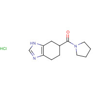 132036-42-1 pyrrolidin-1-yl(4,5,6,7-tetrahydro-3H-benzimidazol-5-yl)methanone;hydrochloride chemical structure