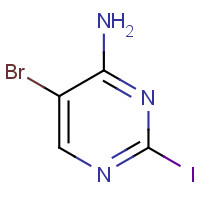 1337566-92-3 5-bromo-2-iodopyrimidin-4-amine chemical structure