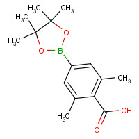 890839-23-3 2,6-dimethyl-4-(4,4,5,5-tetramethyl-1,3,2-dioxaborolan-2-yl)benzoic acid chemical structure