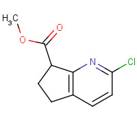 1190392-51-8 methyl 2-chloro-6,7-dihydro-5H-cyclopenta[b]pyridine-7-carboxylate chemical structure