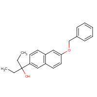 895520-75-9 3-(6-phenylmethoxynaphthalen-2-yl)pentan-3-ol chemical structure