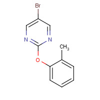 73267-74-0 5-bromo-2-(2-methylphenoxy)pyrimidine chemical structure