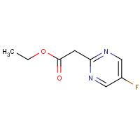 1196151-66-2 ethyl 2-(5-fluoropyrimidin-2-yl)acetate chemical structure