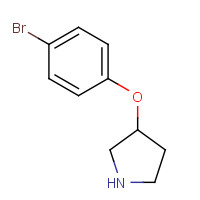 337912-68-2 3-(4-bromophenoxy)pyrrolidine chemical structure