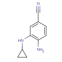 1356483-73-2 4-amino-3-(cyclopropylamino)benzonitrile chemical structure