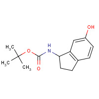 209394-60-5 tert-butyl N-(6-hydroxy-2,3-dihydro-1H-inden-1-yl)carbamate chemical structure