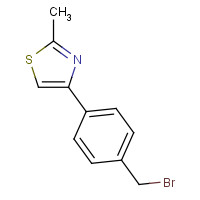 857283-95-5 4-[4-(bromomethyl)phenyl]-2-methyl-1,3-thiazole chemical structure