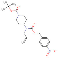 235420-67-4 tert-butyl 4-[(4-nitrophenyl)methoxycarbonyl-prop-2-enylamino]piperidine-1-carboxylate chemical structure