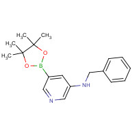 1201645-45-5 N-benzyl-5-(4,4,5,5-tetramethyl-1,3,2-dioxaborolan-2-yl)pyridin-3-amine chemical structure