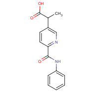 1419603-12-5 2-[6-(phenylcarbamoyl)pyridin-3-yl]propanoic acid chemical structure