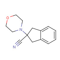 1157501-77-3 2-morpholin-4-yl-1,3-dihydroindene-2-carbonitrile chemical structure