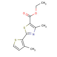 1090529-47-7 ethyl 4-methyl-2-(3-methylthiophen-2-yl)-1,3-thiazole-5-carboxylate chemical structure