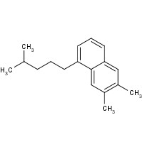 204256-07-5 6,7-dimethyl-1-(4-methylpentyl)naphthalene chemical structure