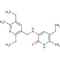 139547-89-0 5-ethyl-3-[(5-ethyl-2-methoxy-6-methylpyridin-3-yl)methylamino]-6-methyl-1H-pyridin-2-one chemical structure
