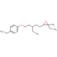 57342-02-6 2-ethyl-3-[3-ethyl-5-(4-ethylphenoxy)pentyl]-2-methyloxirane chemical structure