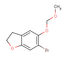 119795-03-8 6-bromo-5-(methoxymethoxy)-2,3-dihydro-1-benzofuran chemical structure