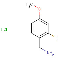 937783-85-2 (2-fluoro-4-methoxyphenyl)methanamine;hydrochloride chemical structure