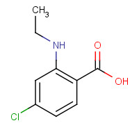 26580-55-2 4-chloro-2-(ethylamino)benzoic acid chemical structure