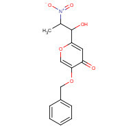 59281-20-8 2-(1-hydroxy-2-nitropropyl)-5-phenylmethoxypyran-4-one chemical structure